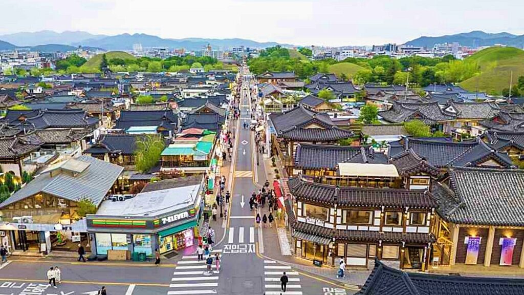 Hwangnidan-gil in Gyeongju Old Street Cafes & Vintage Shops