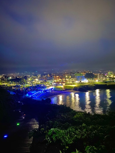 제주 함덕 해수욕장 야경