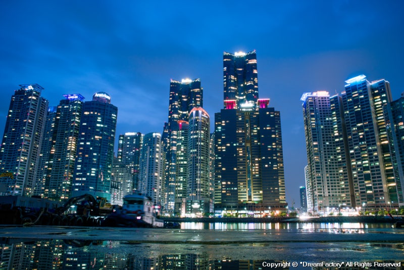 Busan Marine City 계절 봄 가을