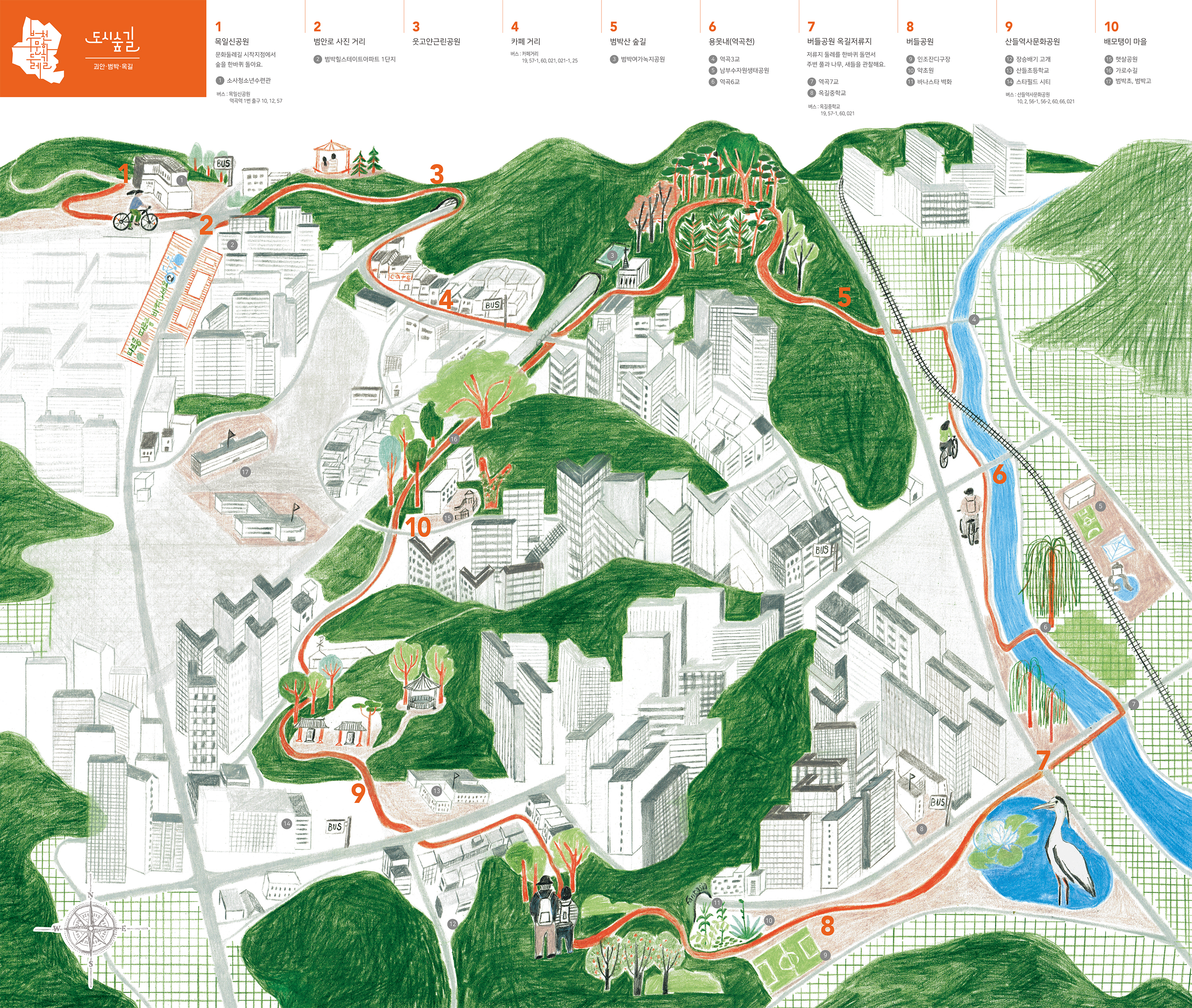 Gyeonggi-do [Bucheon Culture Trail] Urban Forest Trail 명소 볼거리