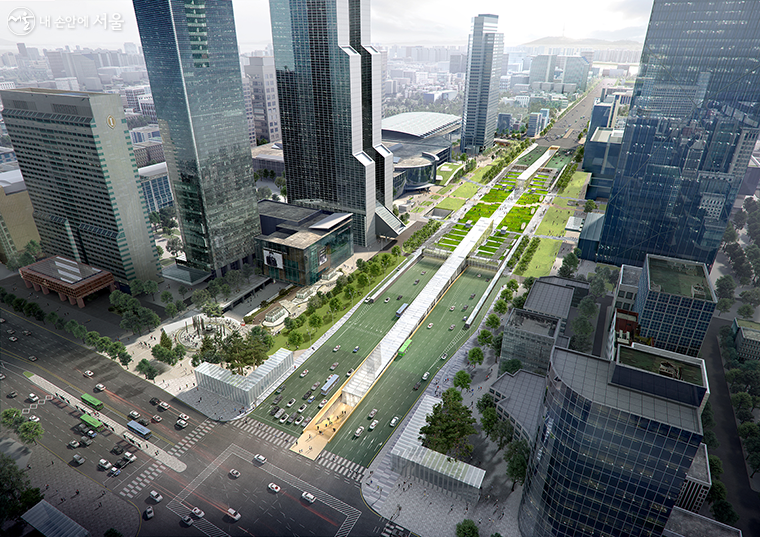 This is a guide image of the Samseong Station and COEX area.